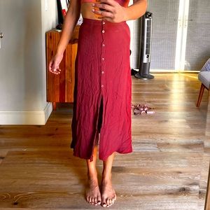Urban Outfitters button down skirt with slit